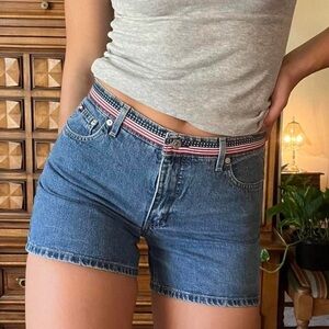 Vintage Tommy Hilfiger Denim American Flag Shorts Size 6